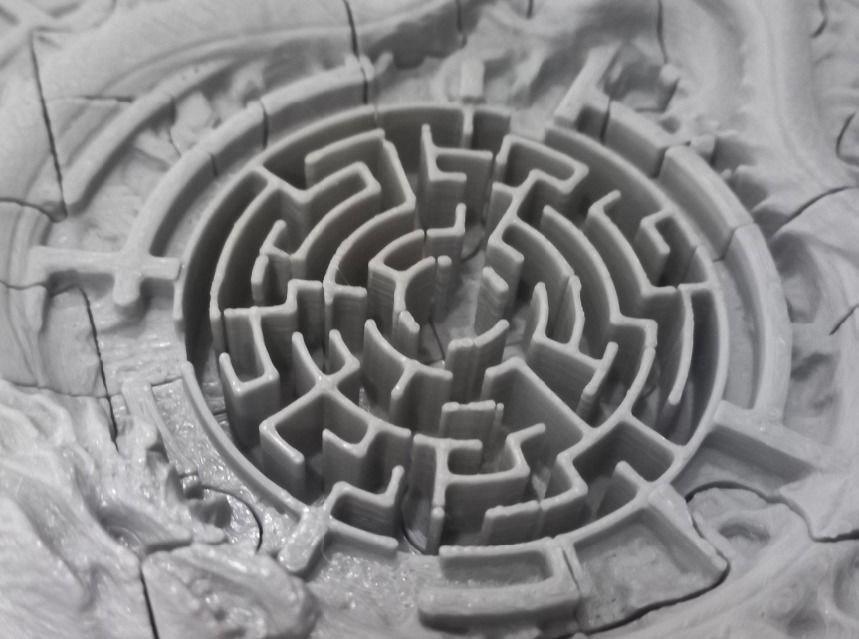 The Multiplayer Great Dragon Maze Puzzle x3 3D print model_4