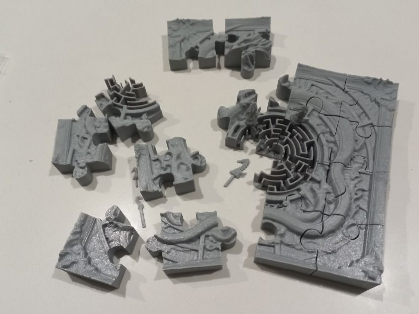 The Multiplayer Great Dragon Maze Puzzle x3 3D print model_2