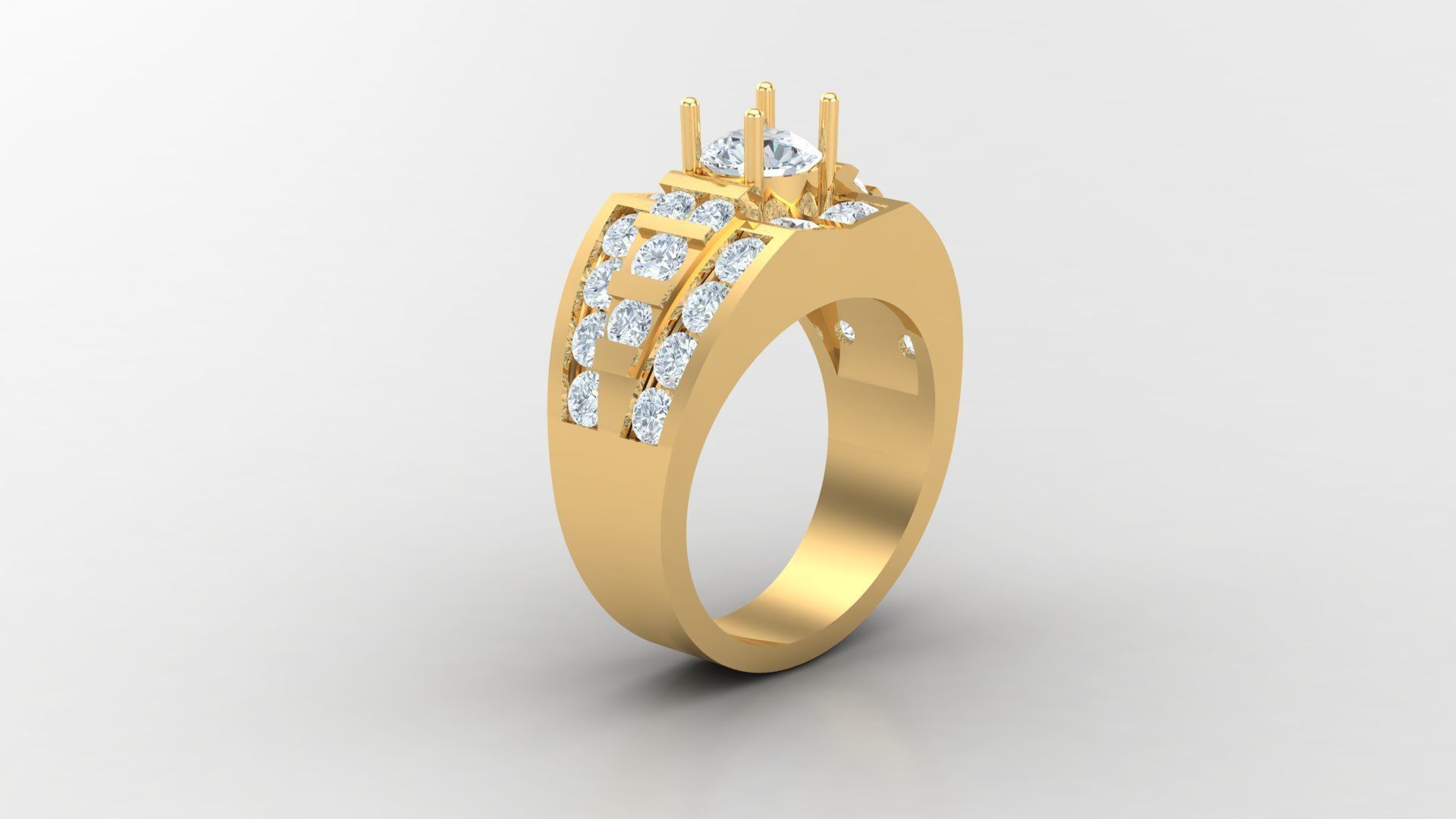 Man Ring Cad MR 50 3D print model_3