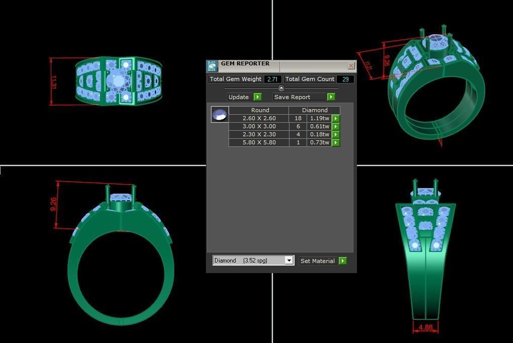 Man Ring Cad MR 50 3D print model_1