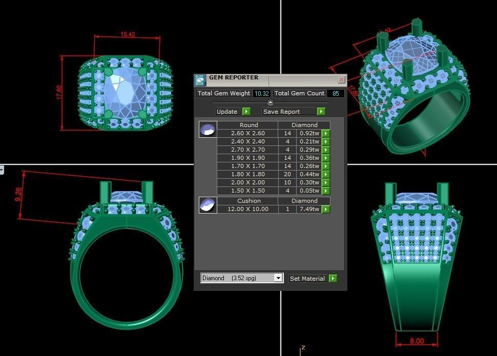 Man Ring Cad MR 48 3D print model_1
