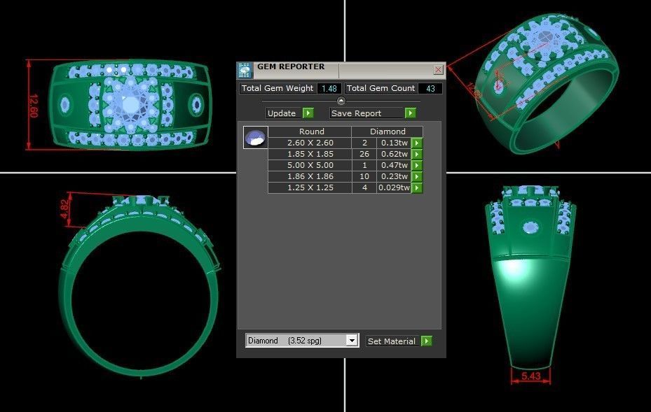 Man Ring Cad MR 47 3D print model_1