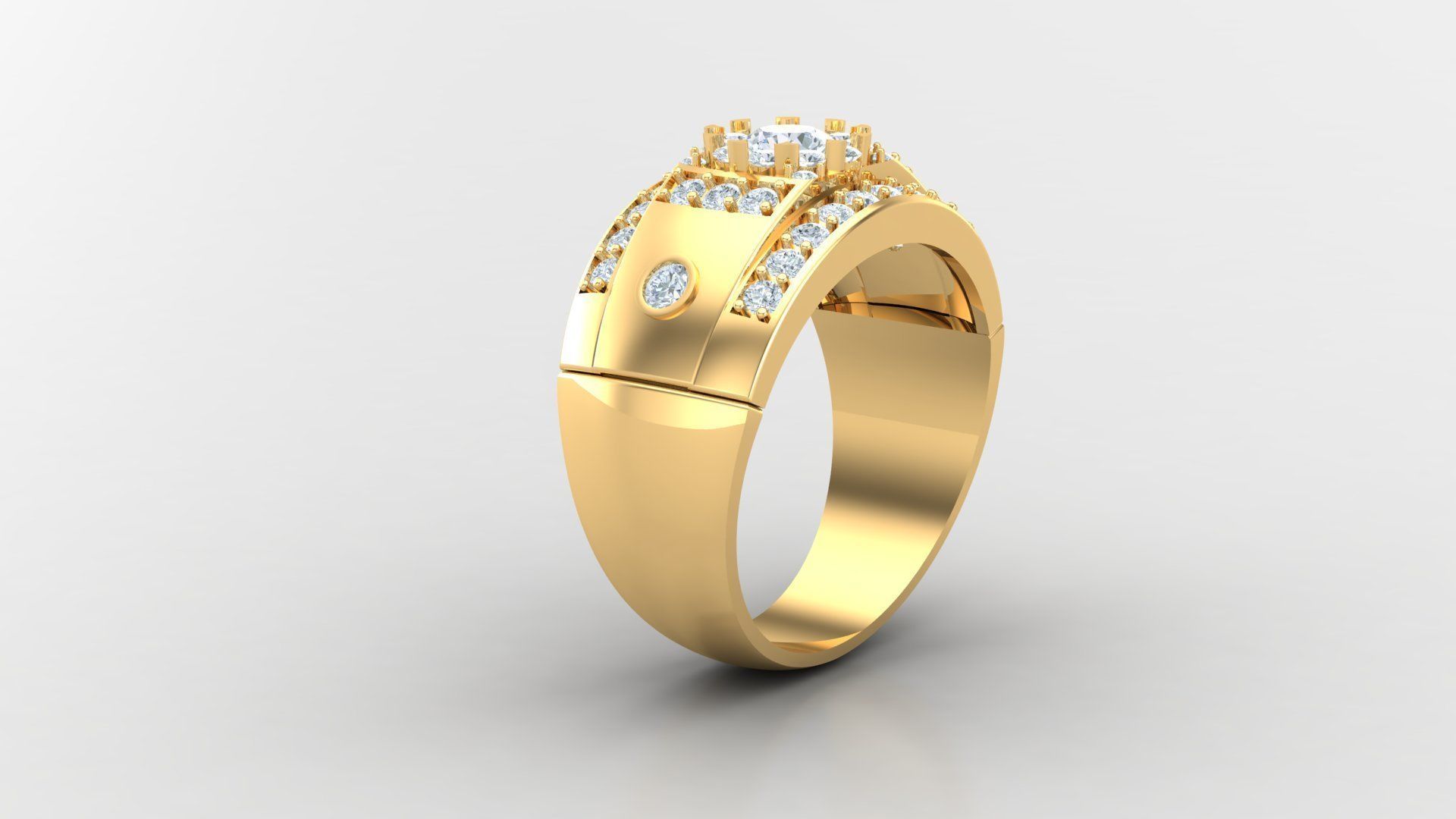 Man Ring Cad MR 47 3D print model_3
