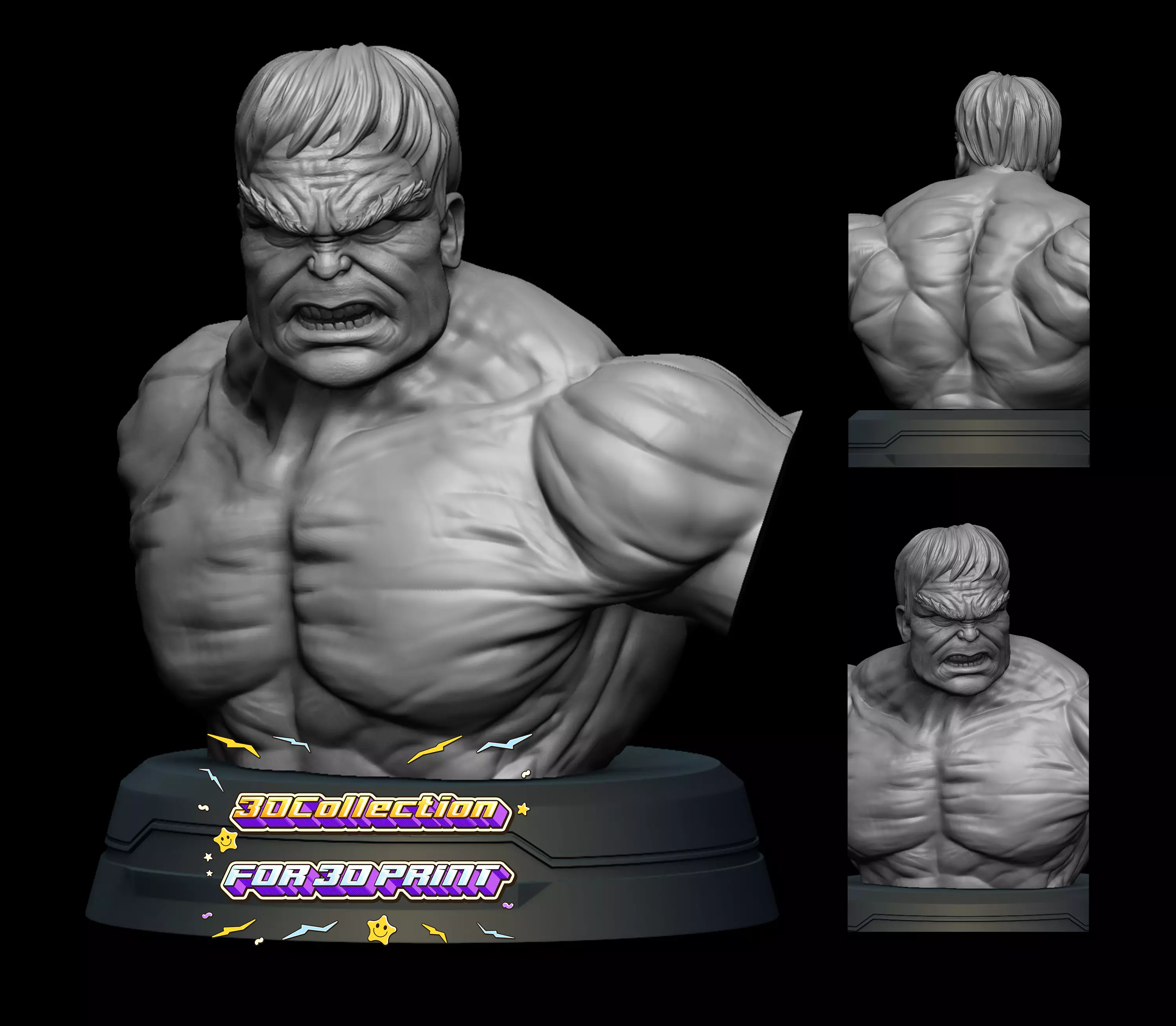 Hulk Figure- Free 3D print model Free 3D print model