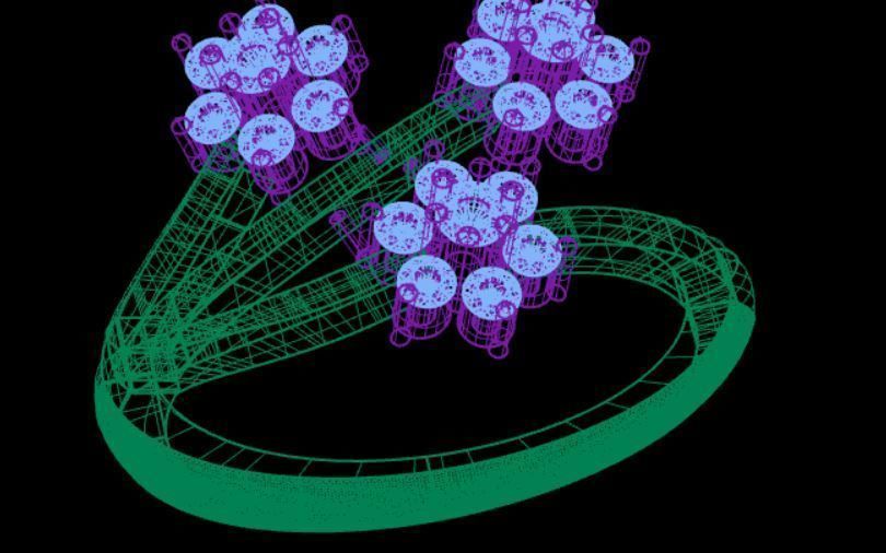 Gold ring 3D print model_7