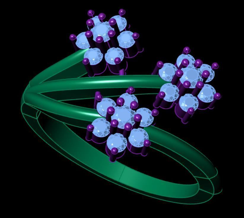 Gold ring 3D print model_5