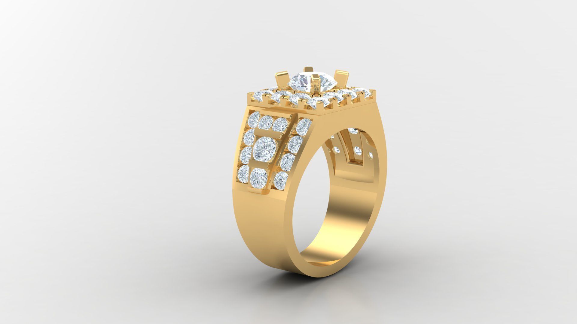Man Ring Cad MR  38 3D print model_3