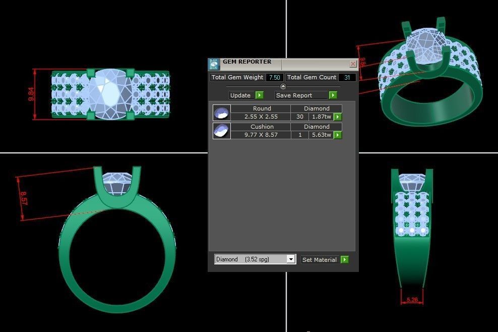 Man Ring Cad MR  38 3D print model_1