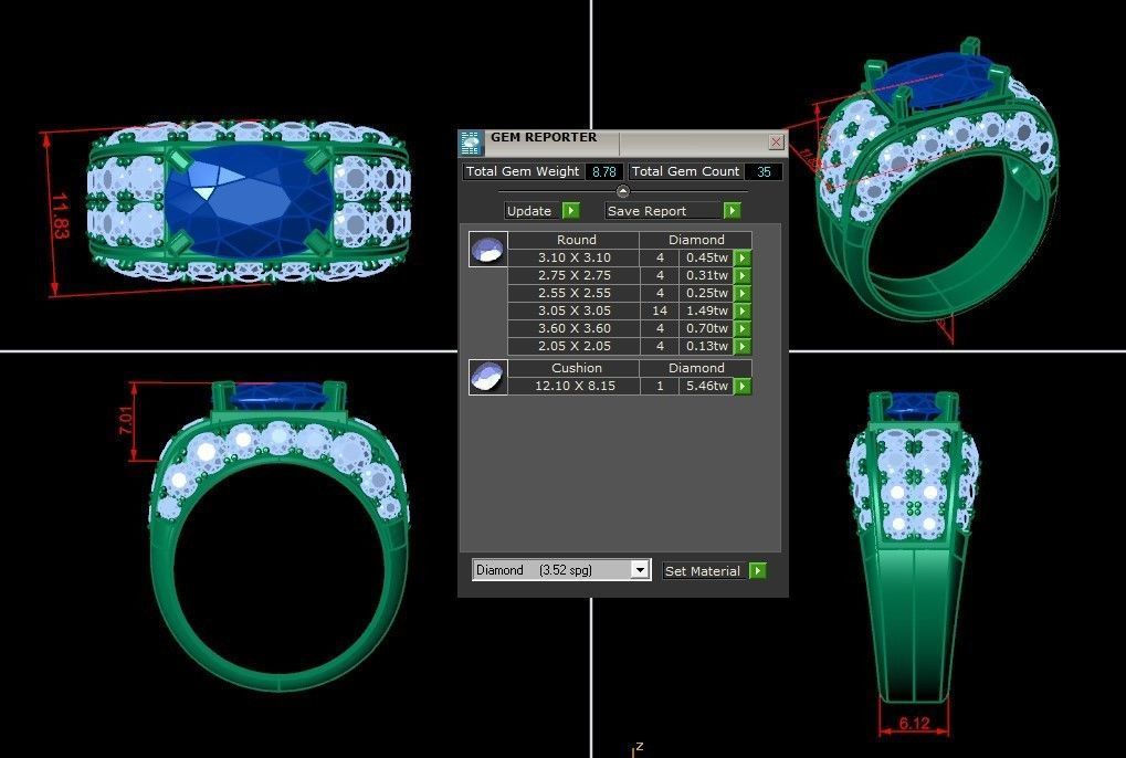 Man Ring Cad MR 36 3D print model_1