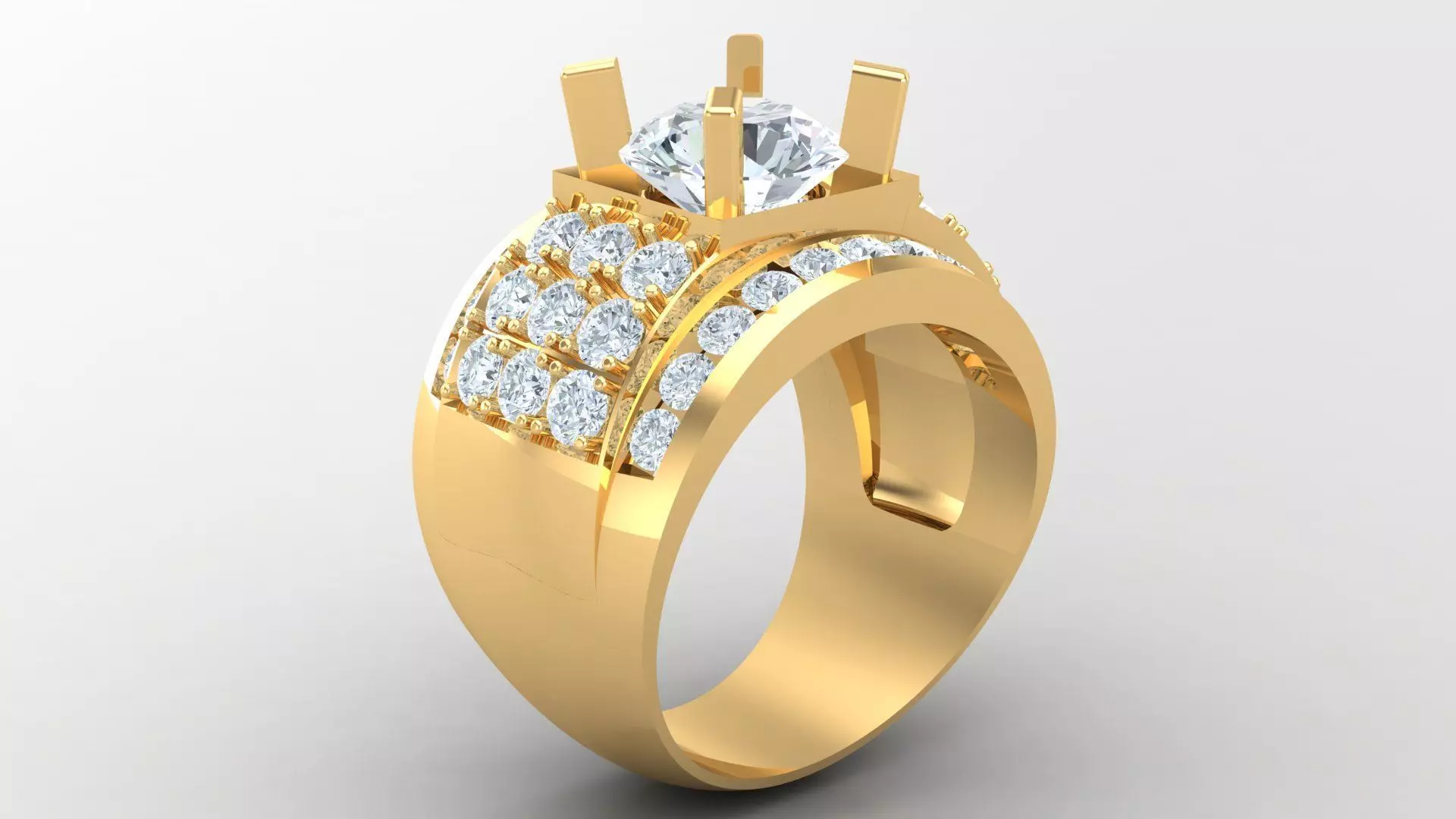 Man Ring Cad MR  34 3D print model_0