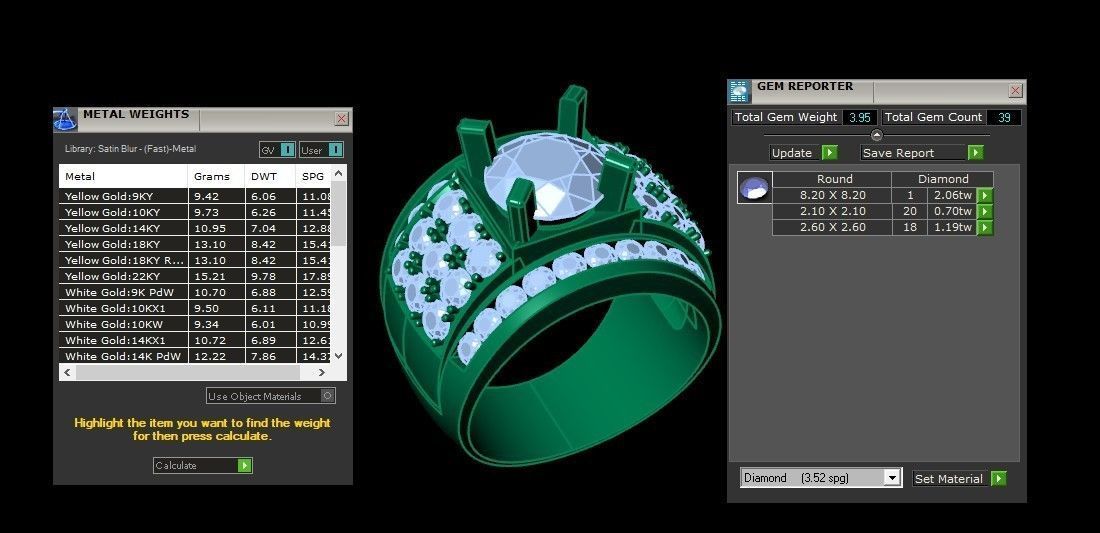 Man Ring Cad MR  34 3D print model_2