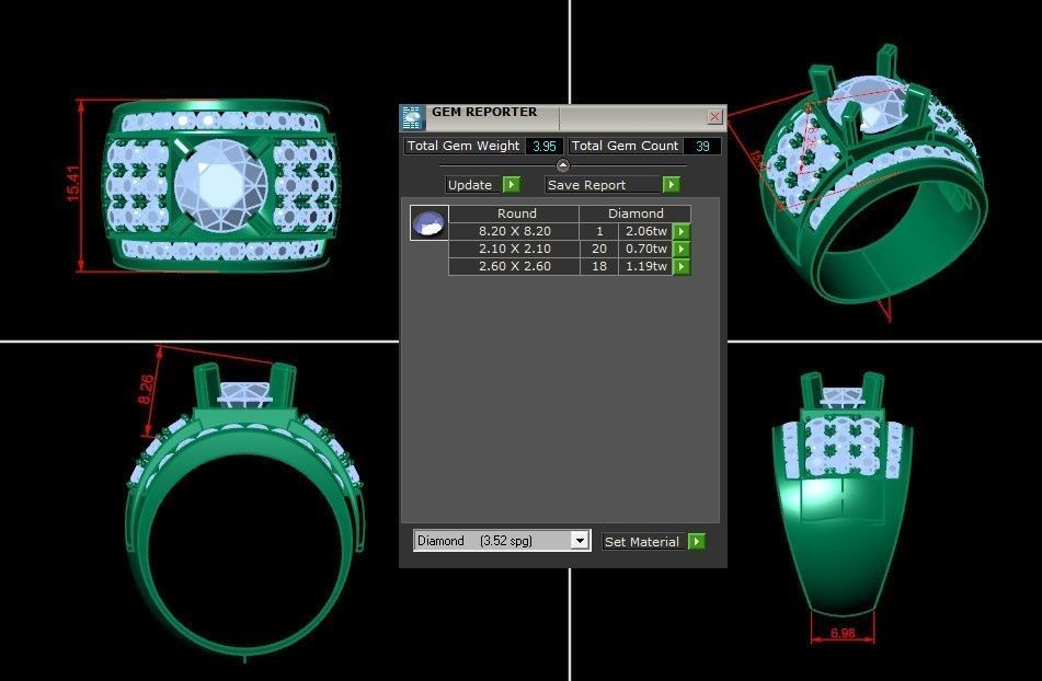 Man Ring Cad MR  34 3D print model_1