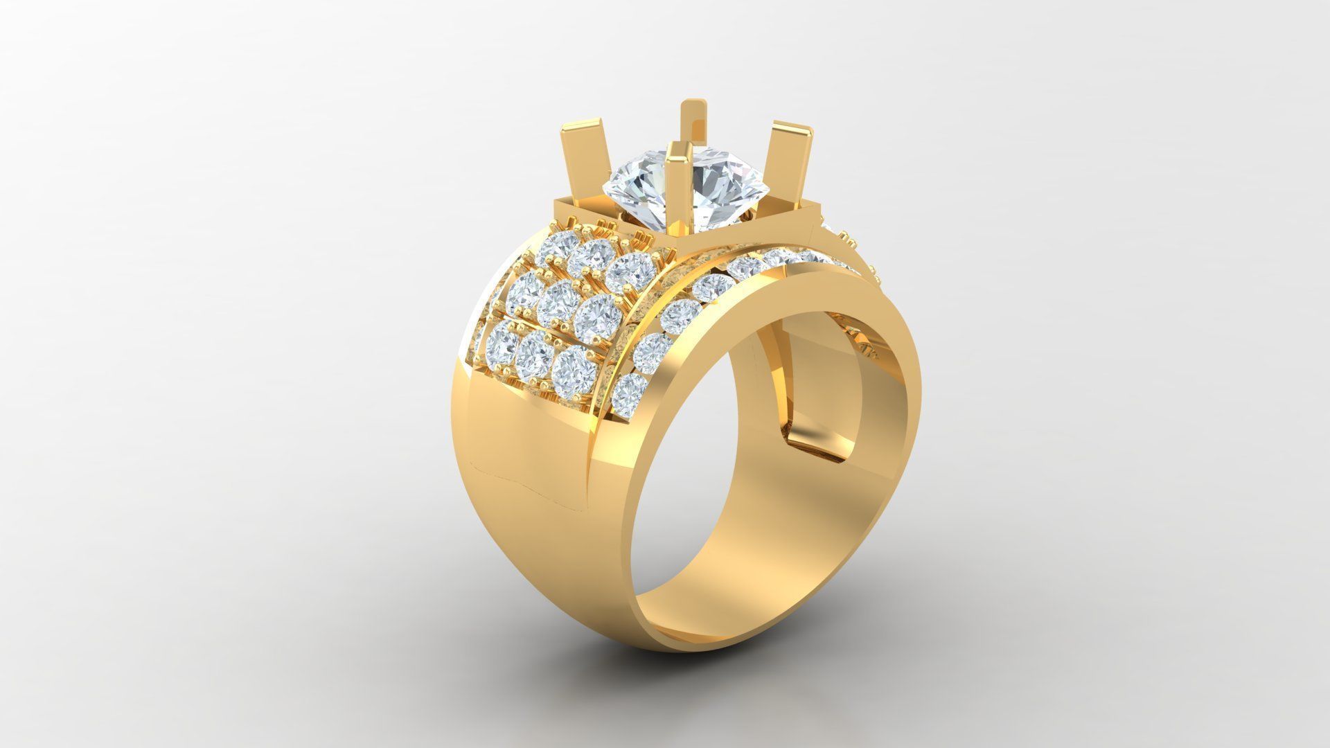 Man Ring Cad MR  34 3D print model_3