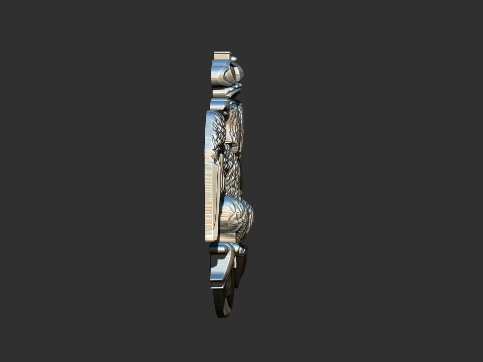 Double Head Eagle - Aguia Bicefala 3D print model_4