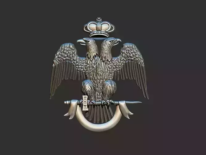 Double Head Eagle - Aguia Bicefala 3D print model