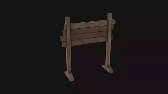 Bow target Low-poly 3D model