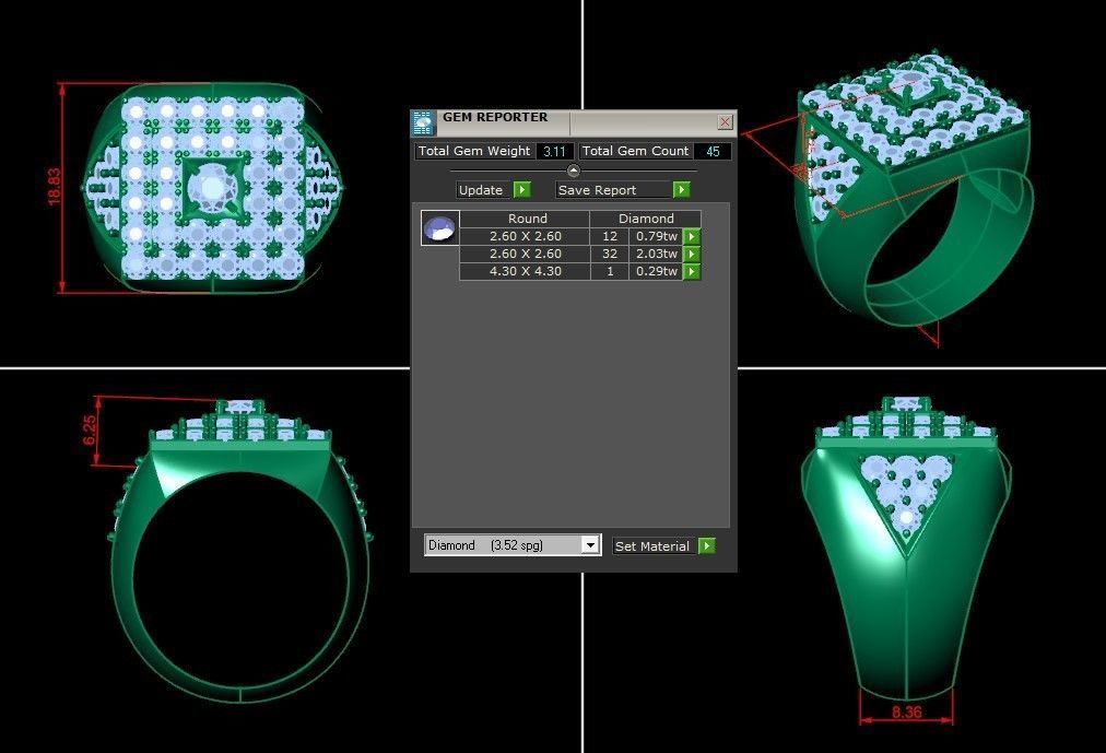 Man Ring Cad MR 27 3D print model_1