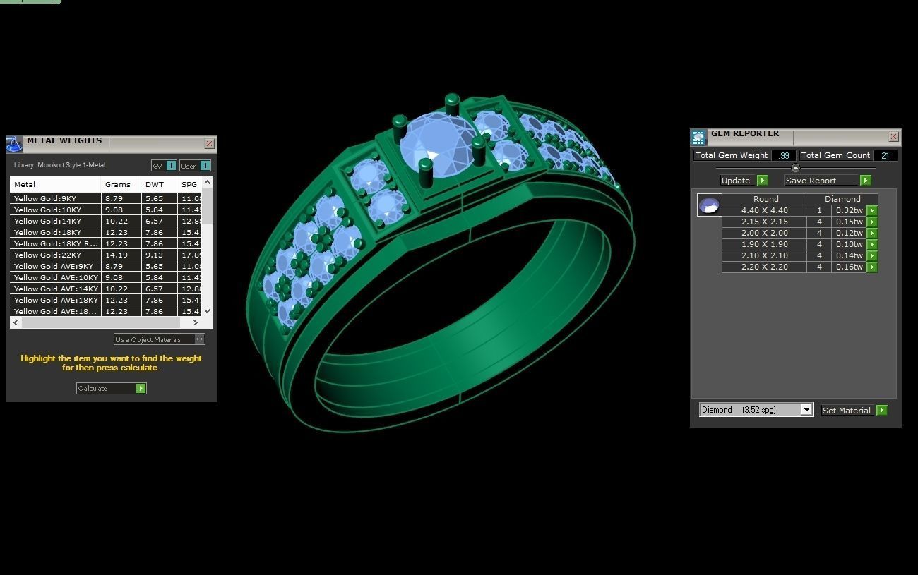 Man Ring Cad MR 24 3D print model_1