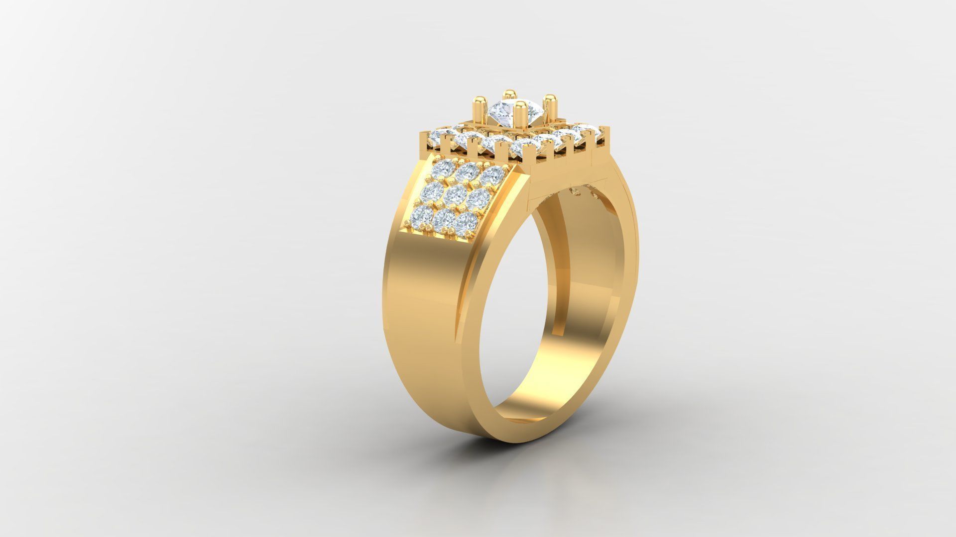 Man Ring Cad MR 22 3D print model_3