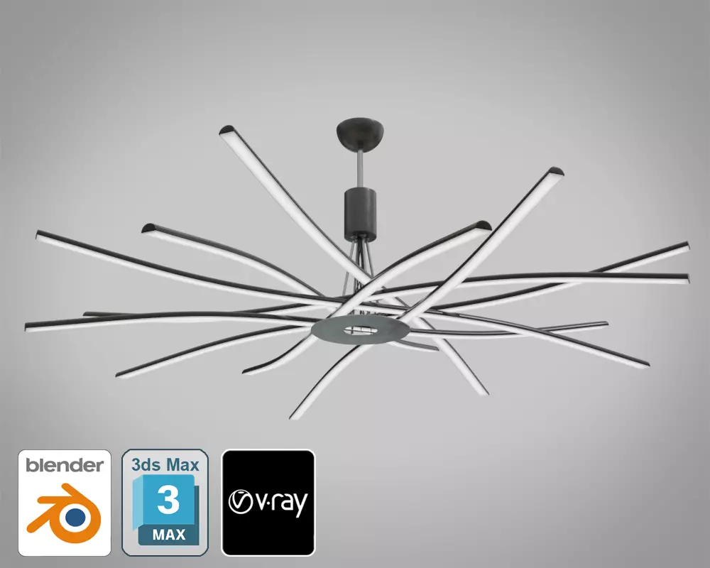 CeilingLight 1 Low-poly 3D model