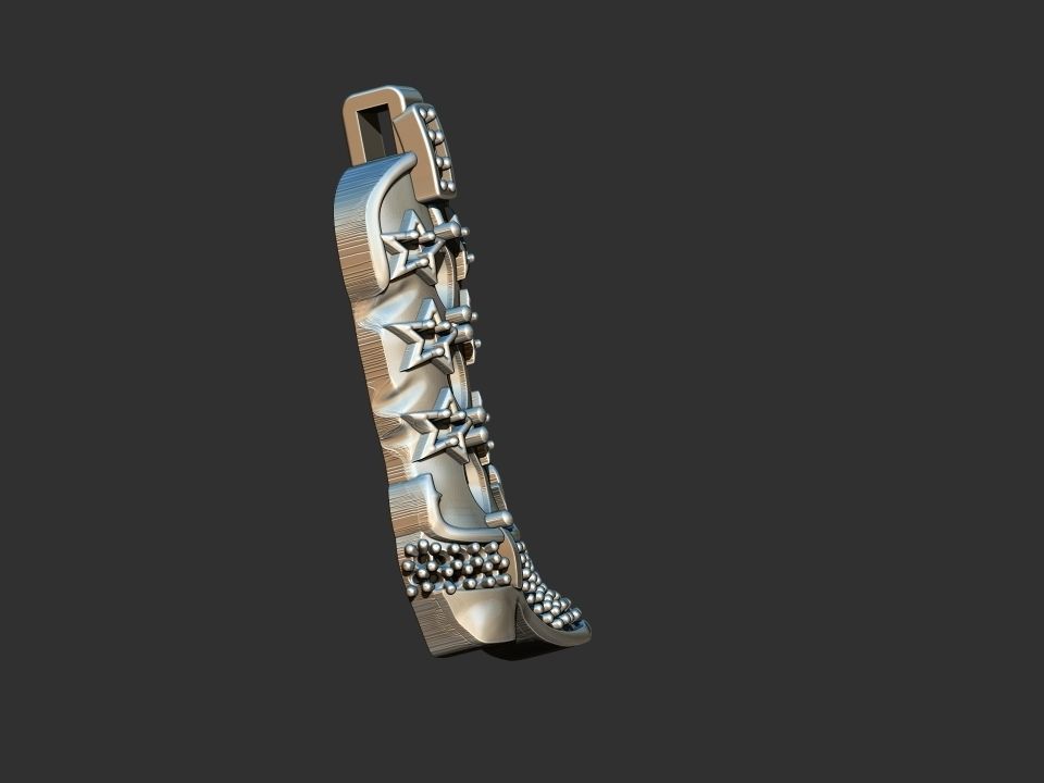 Cowboy Boot Pendant - Bota 3D print model_6