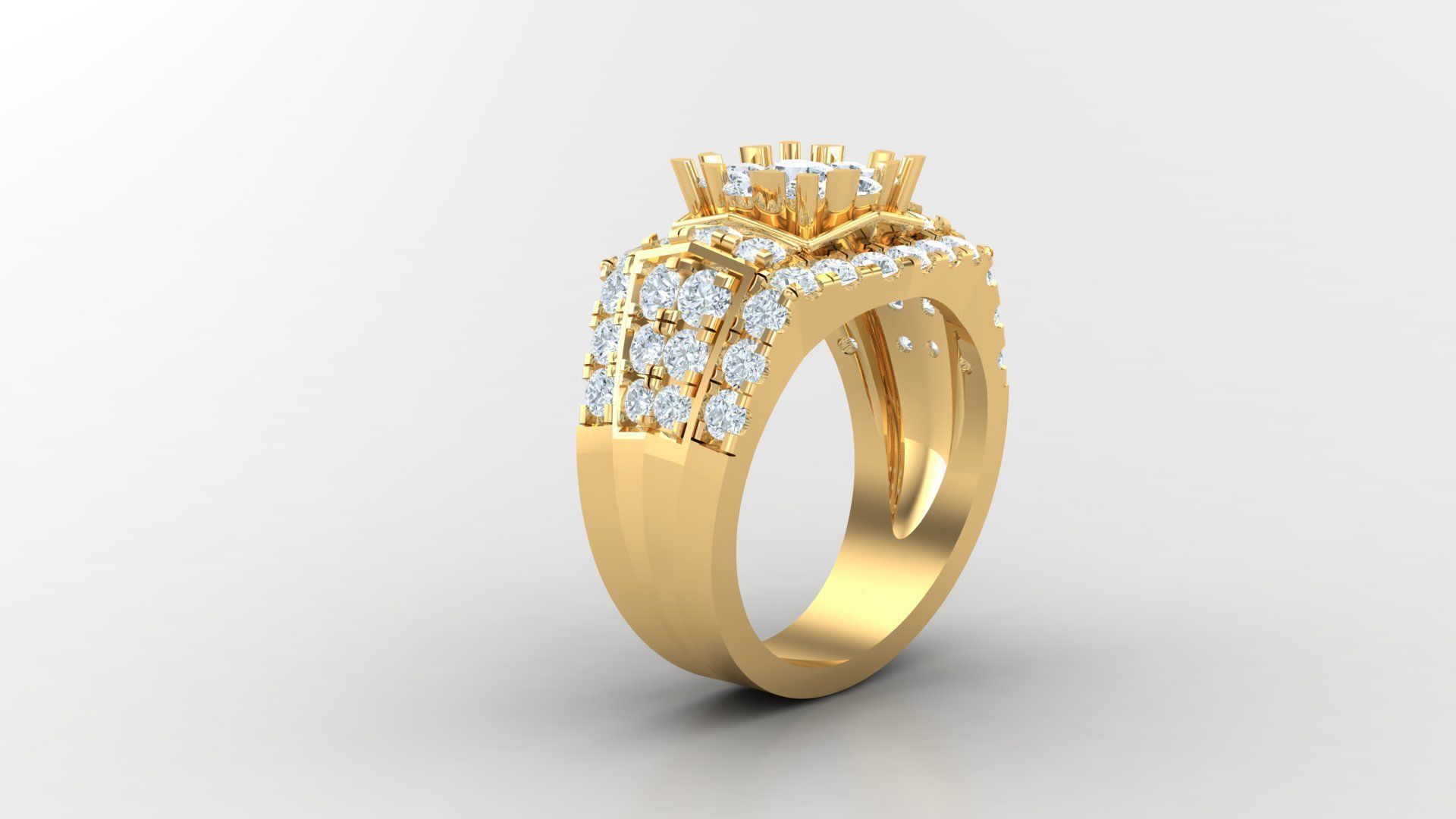 Man Ring Cad MR 19 3D print model_2