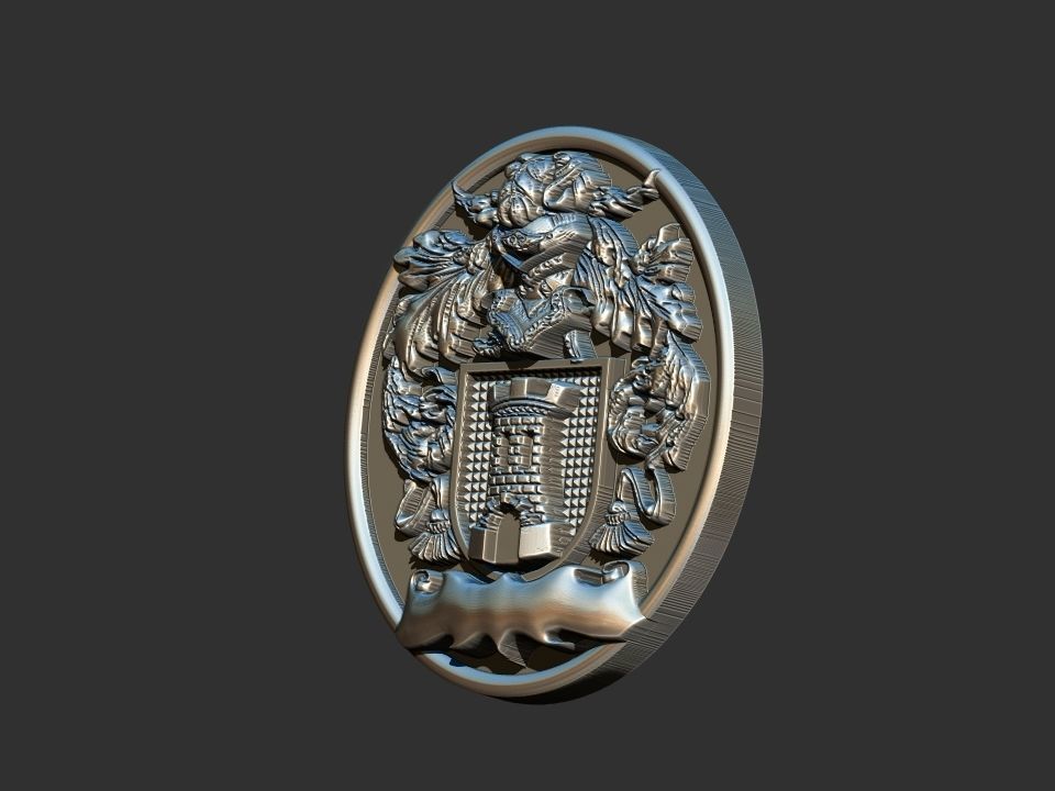 Coat of Arms Tower Crest 3D print model_7
