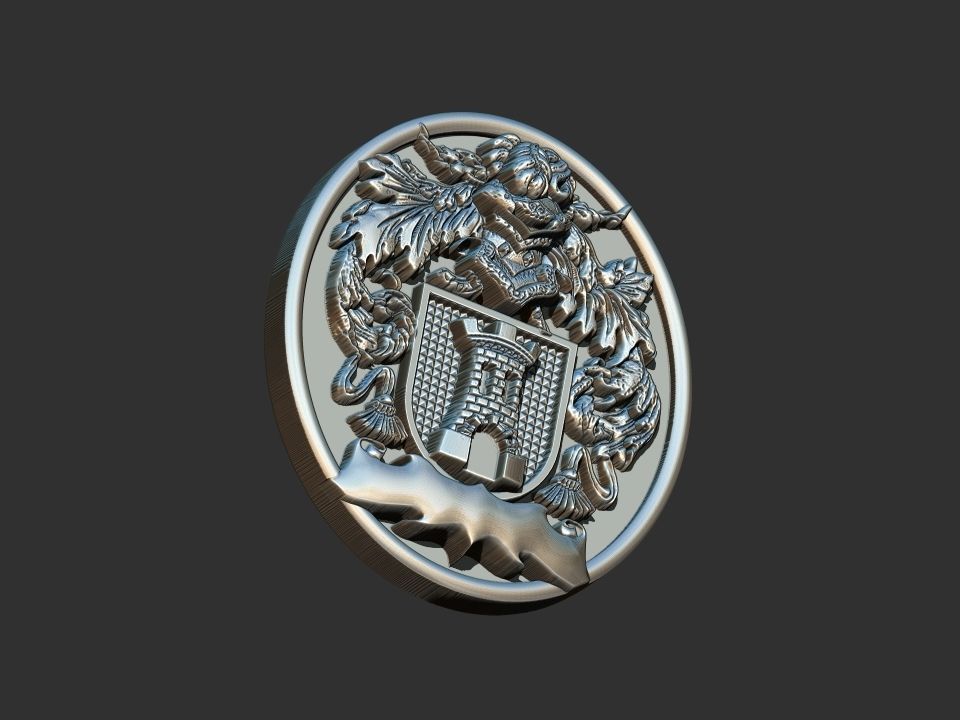 Coat of Arms Tower Crest 3D print model_9