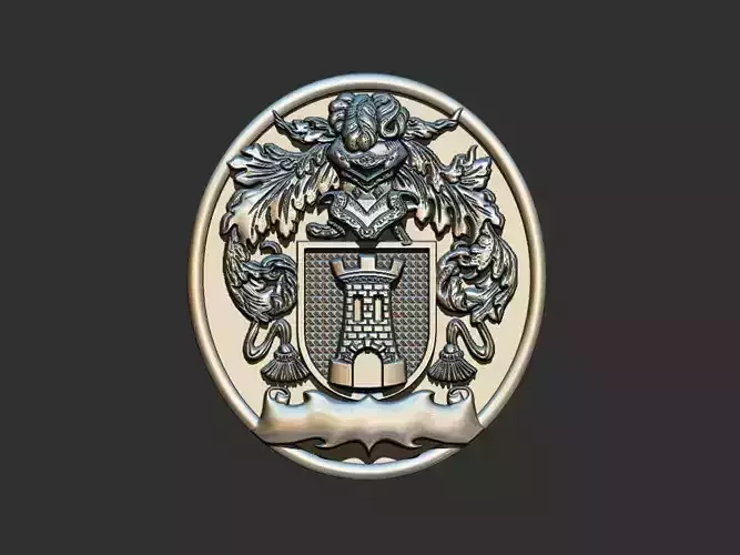 Coat of Arms Tower Crest 3D print model