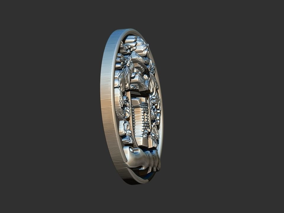 Coat of Arms Tower Crest 3D print model_2