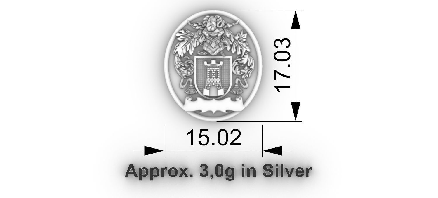 Coat of Arms Tower Crest 3D print model_3