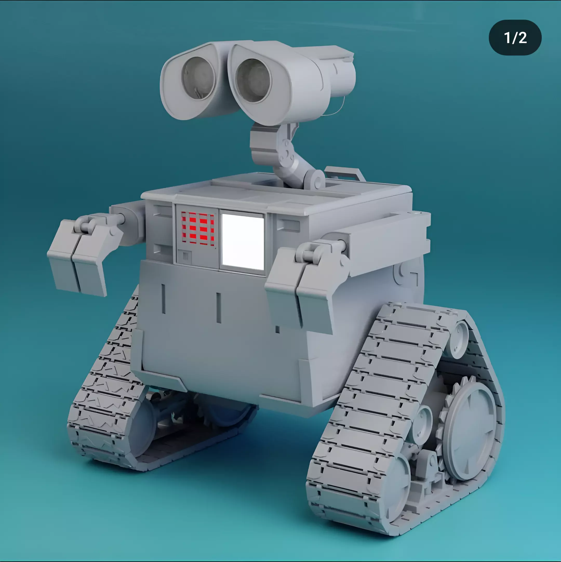 Wall-E Low-poly 3D model_0