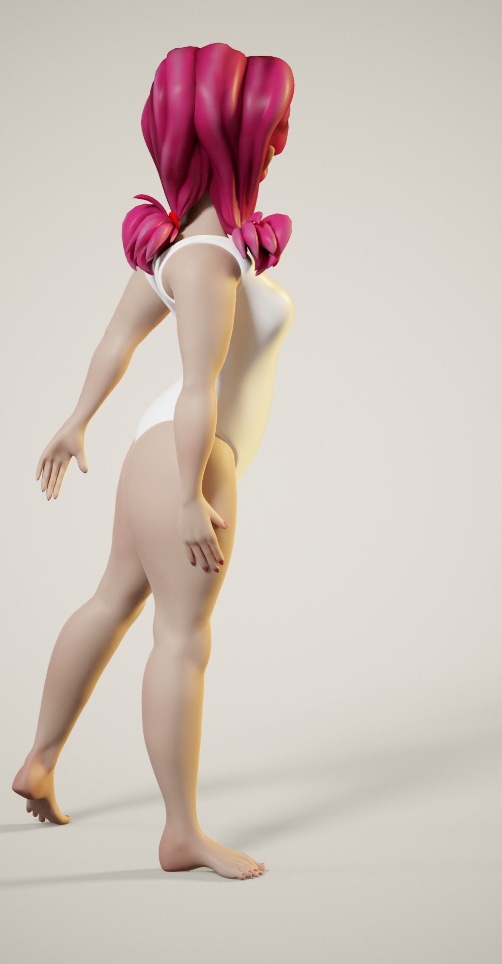 Female in a Swimsuit Pose 2 3D print model_4