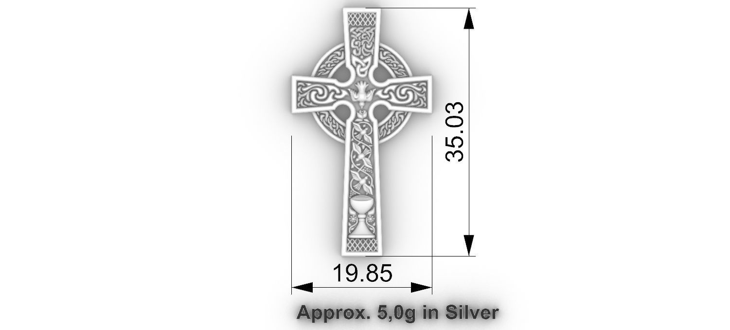 Nordic Cross Holy grail 3D print model_4
