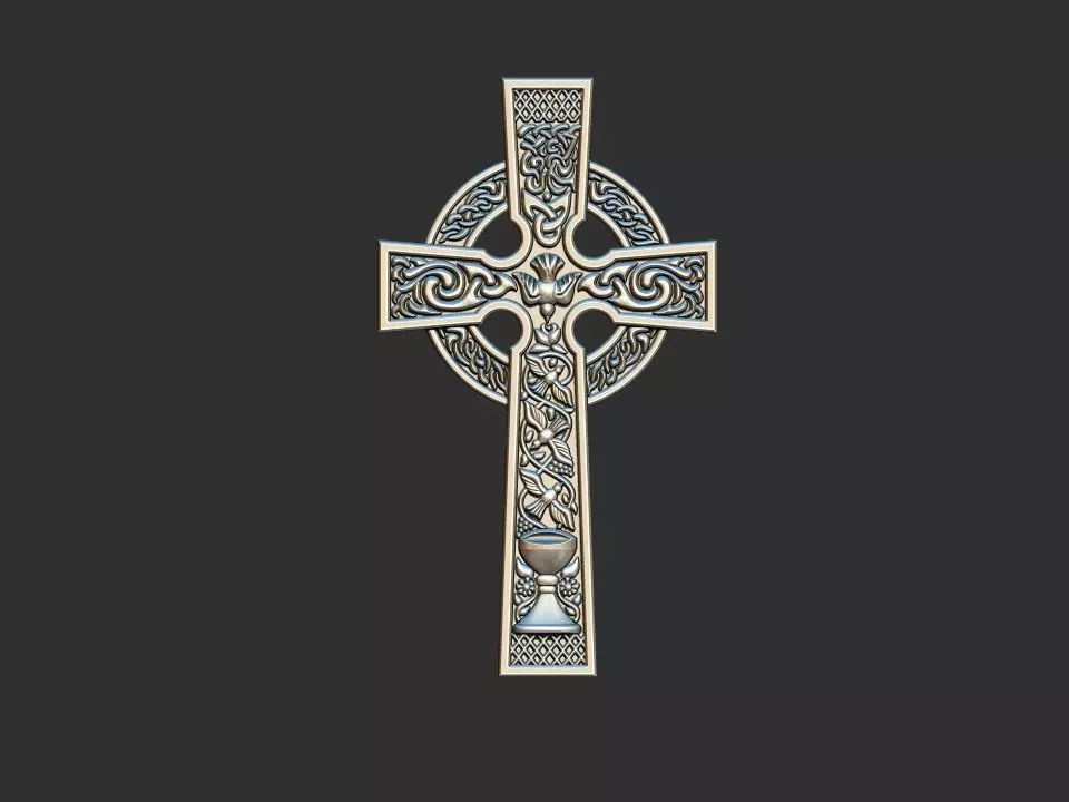 Nordic Cross Holy grail 3D print model_0