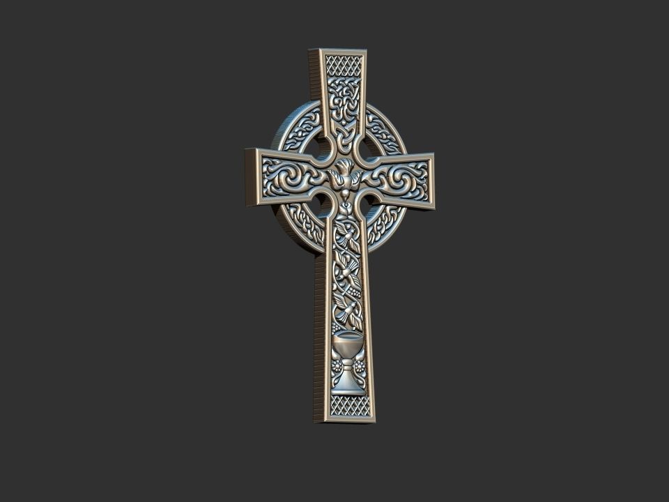 Nordic Cross Holy grail 3D print model_1