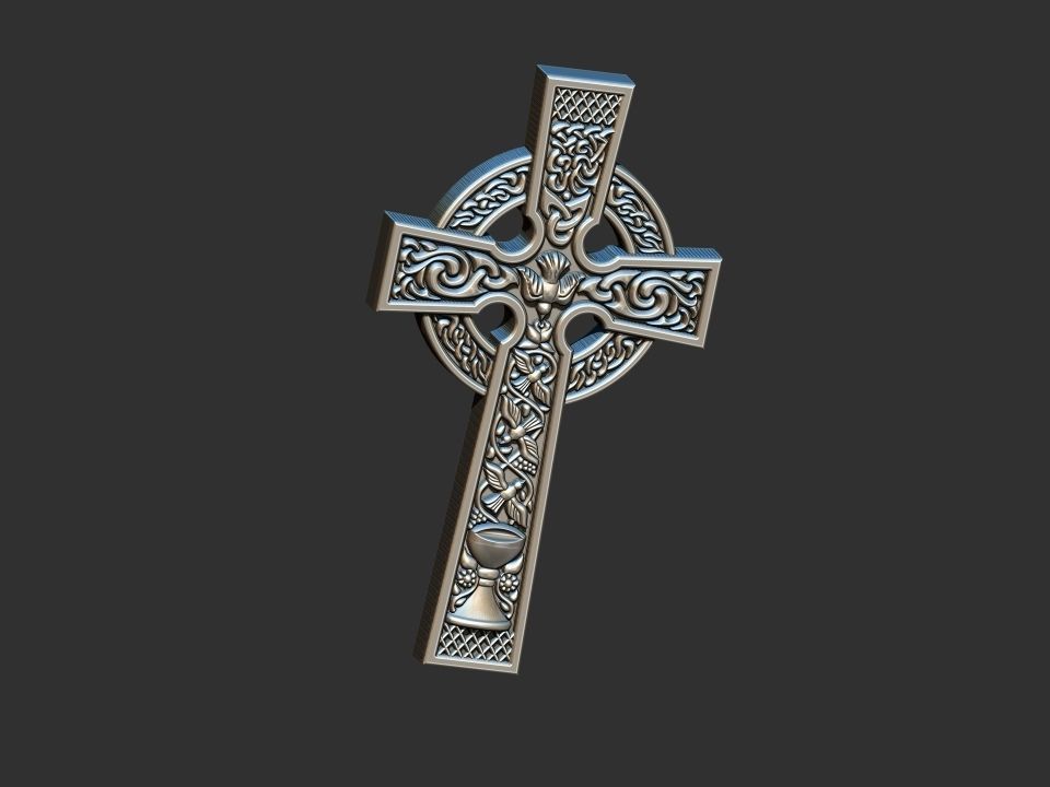 Nordic Cross Holy grail 3D print model_13