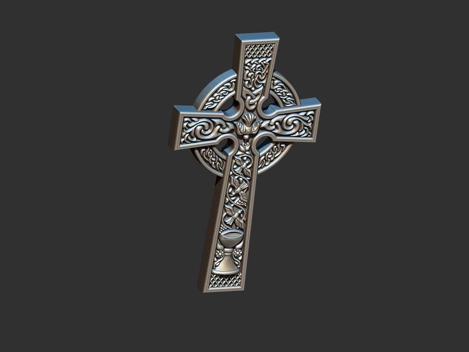 Nordic Cross Holy grail 3D print model_15