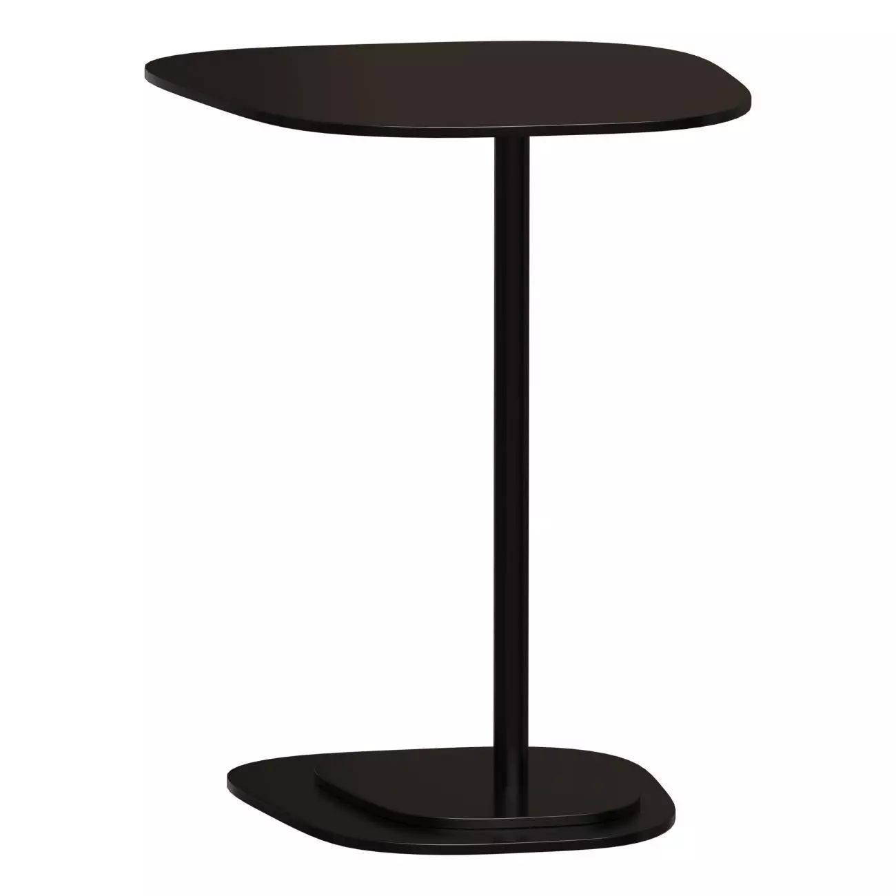 Insula 5198 Picolo Side Table - Black Aluminium 3D model_0