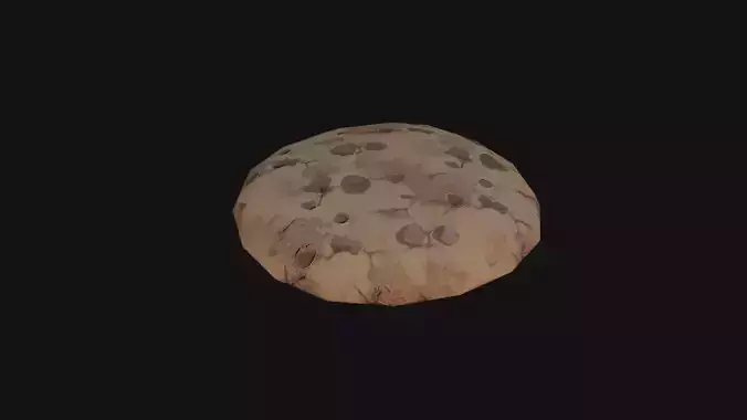 cookie Low-poly 3D model