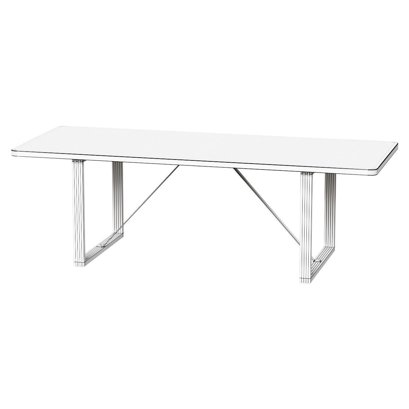 BM67 5367 Coffee Table - Oak Soap 3D model_1