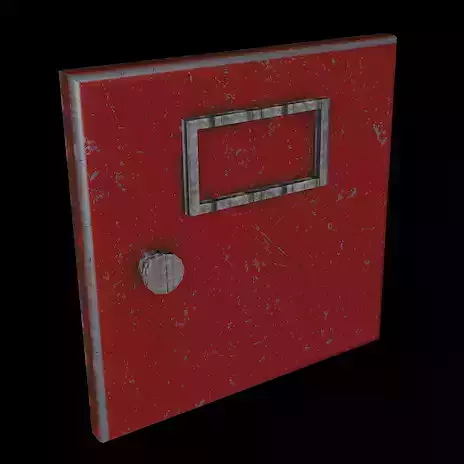 school locker red