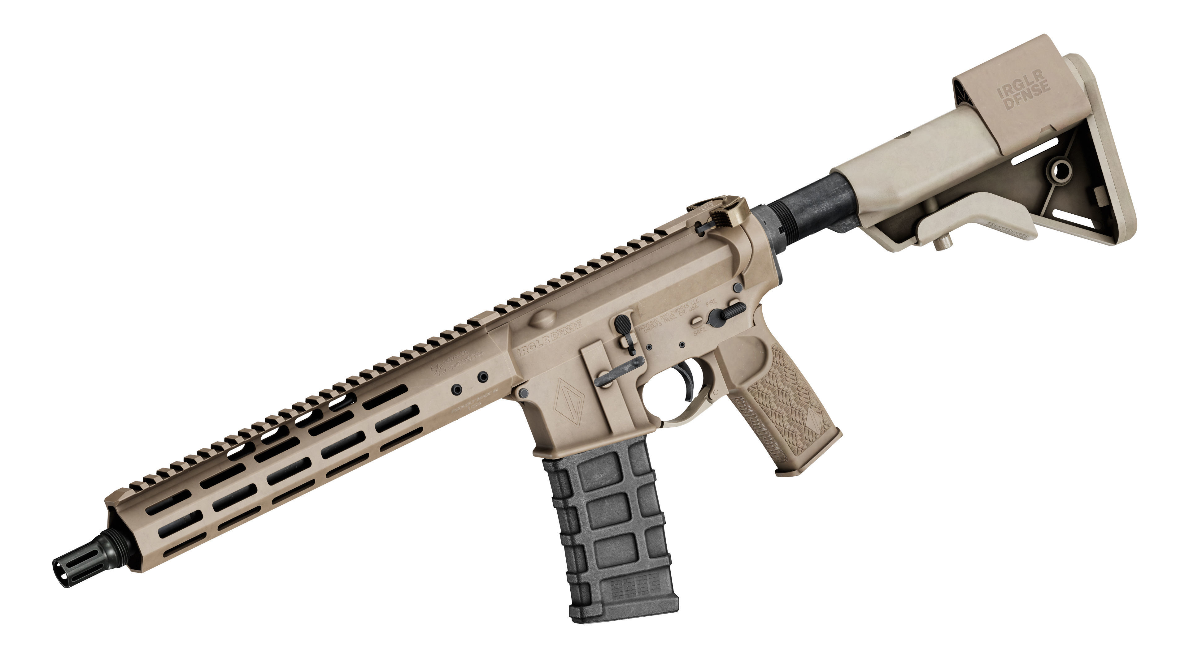 NOVESKE IRREGULAR DEFENSE CHAINSAW RIFLE Low-poly 3D model_3