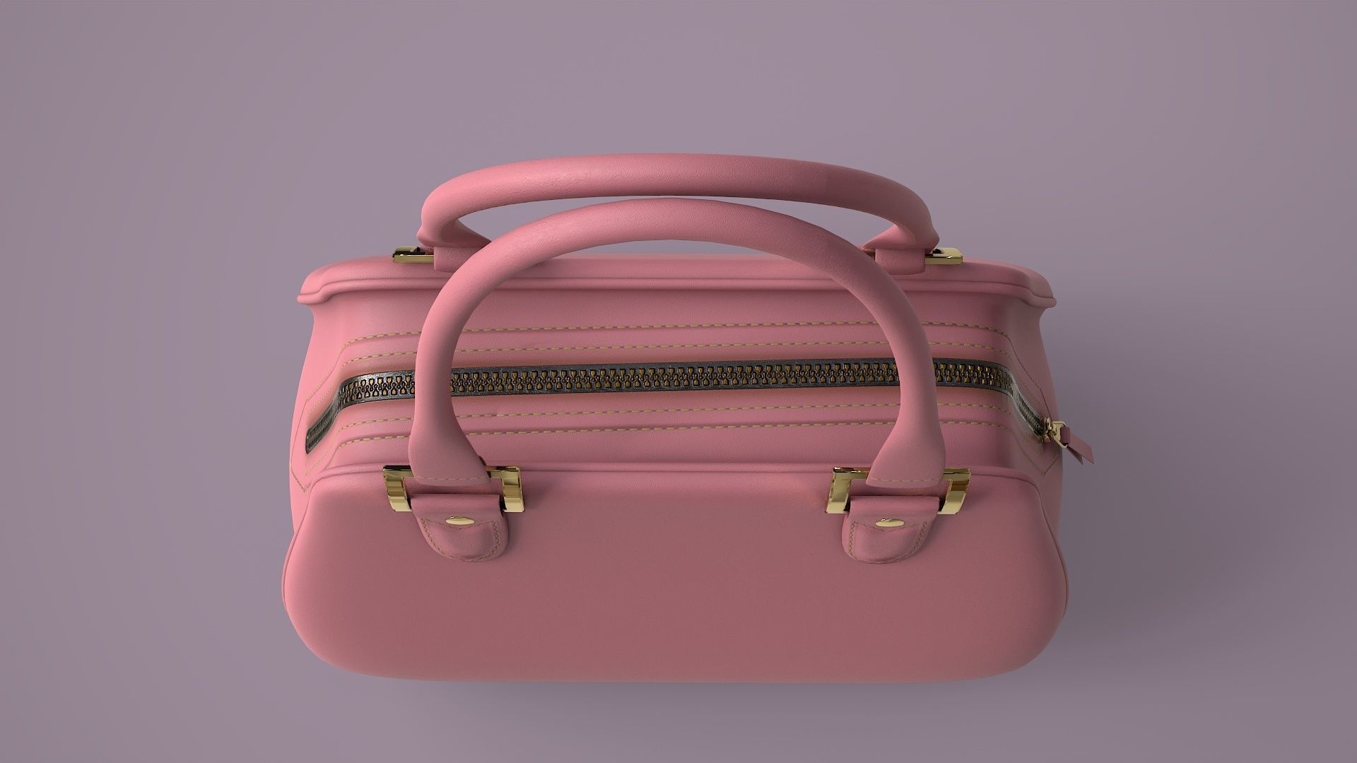 Hand Bag Game Ready Low-poly 3D model_8