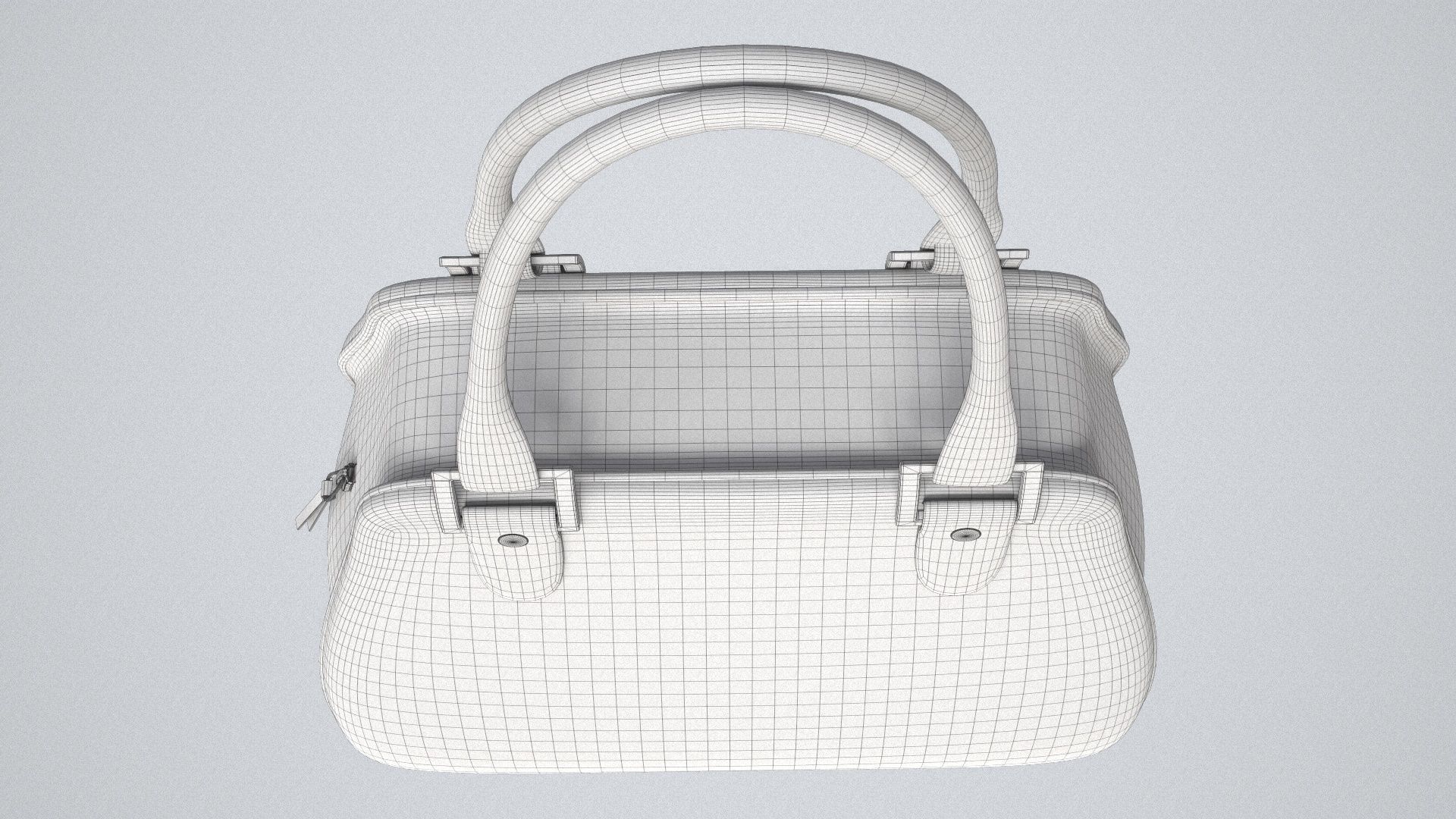 Hand Bag Game Ready Low-poly 3D model_13