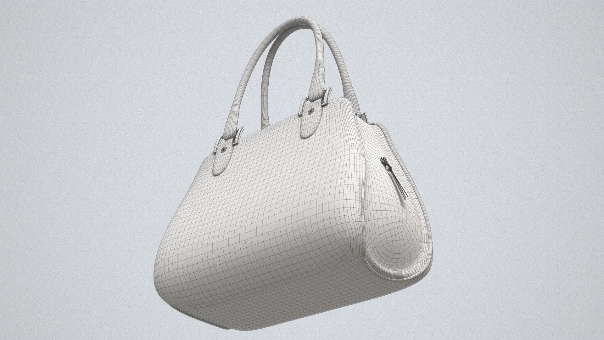 Hand Bag Game Ready Low-poly 3D model_15