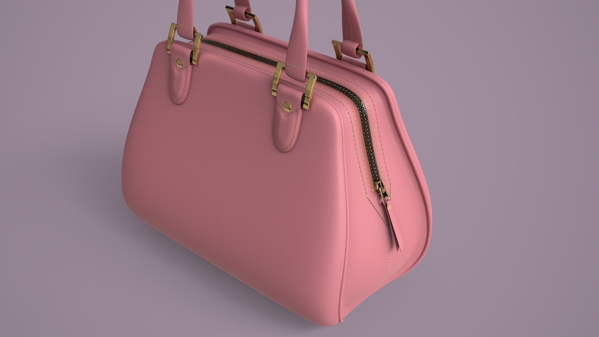 Hand Bag Game Ready Low-poly 3D model_5