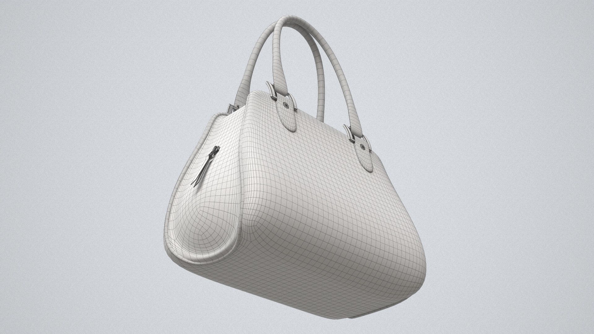 Hand Bag Game Ready Low-poly 3D model_12