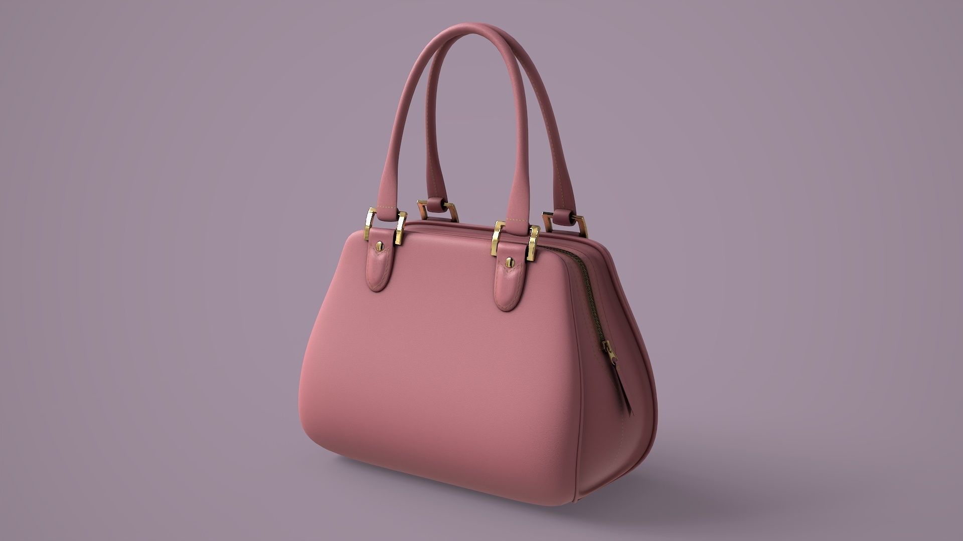 Hand Bag Game Ready Low-poly 3D model_2