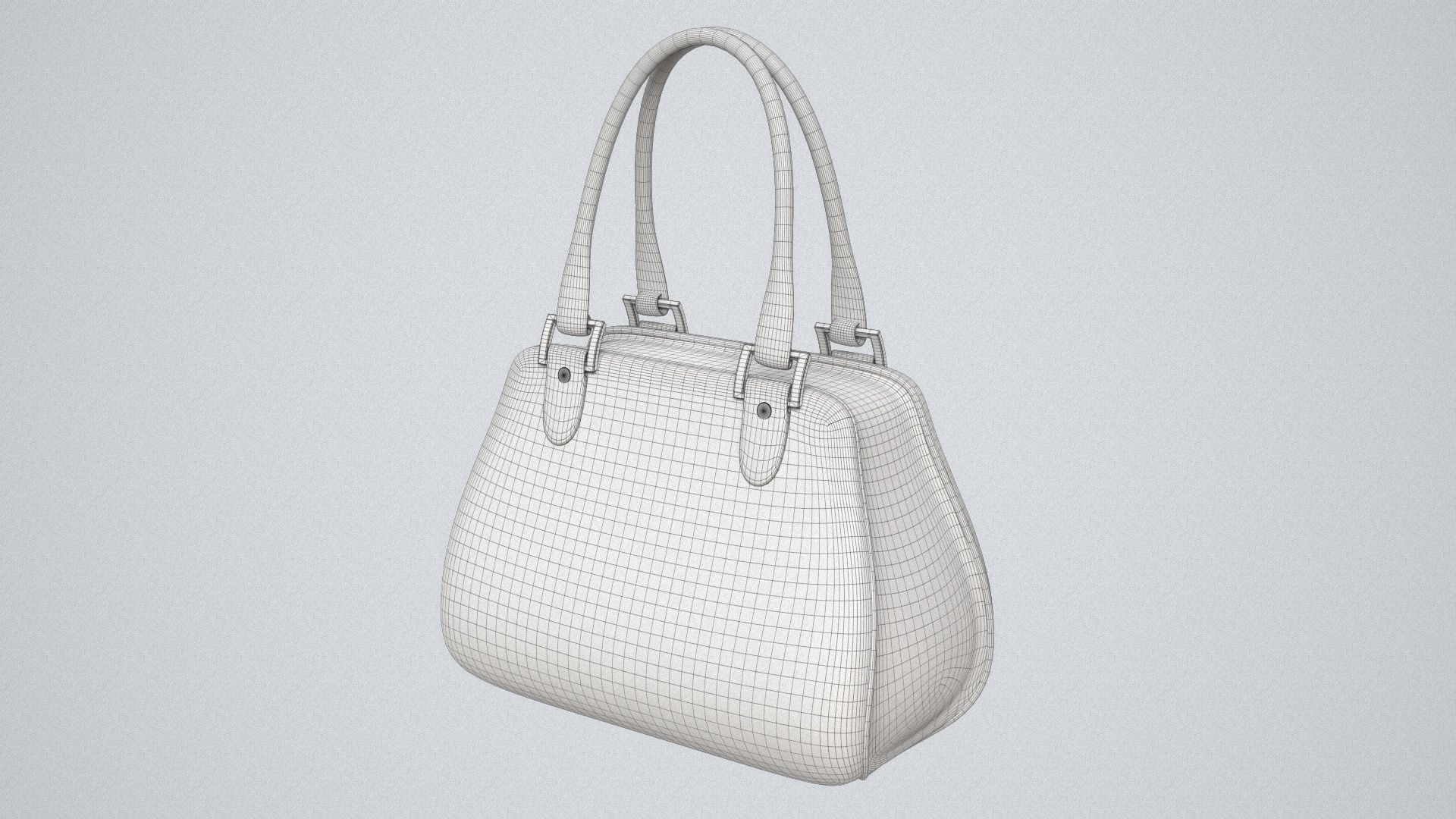 Hand Bag Game Ready Low-poly 3D model_11